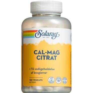 Solaray Cal-Mag Citrat 180 kapsler