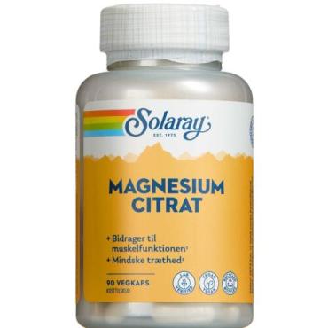 Solaray Magnesium Citrat 90 kapsler