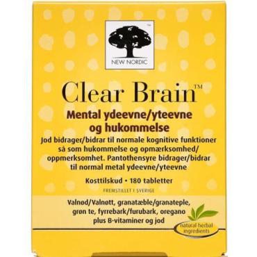 Clear Brain 180 tabletter - New Nordic