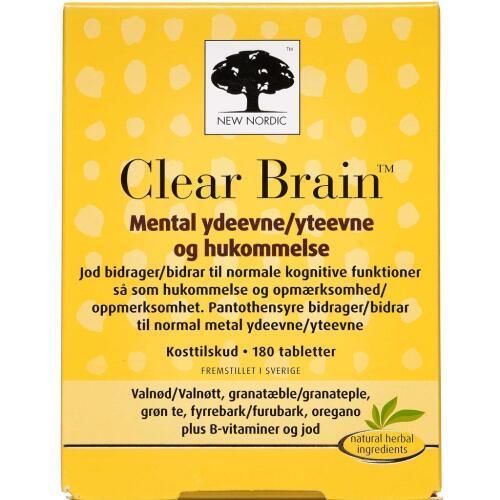 Clear Brain 180 tabletter - New Nordic
