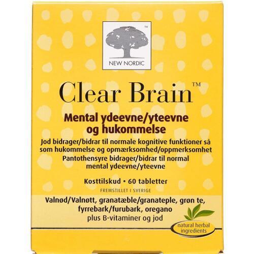 Clear Brain 60 tabletter - New Nordic