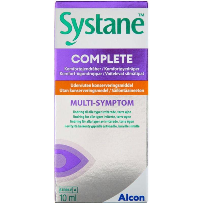 Systane Complete uden Konserveringsmidler Øjendråber 10 ml
