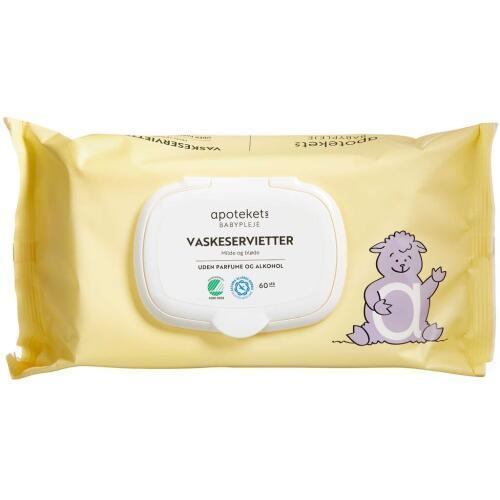 Apotekets Baby Vaskeservietter 60.stk