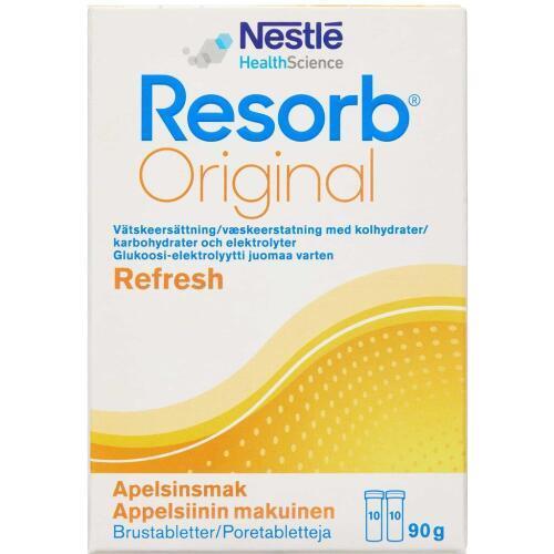 Resorb appelsin brusetablet 2 x 10.stk