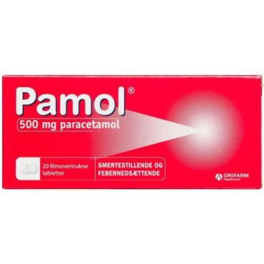 Pamol 500 mg 20 stk  +18 år