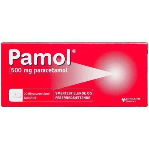 Pamol 500 mg 20 stk  +18 år
