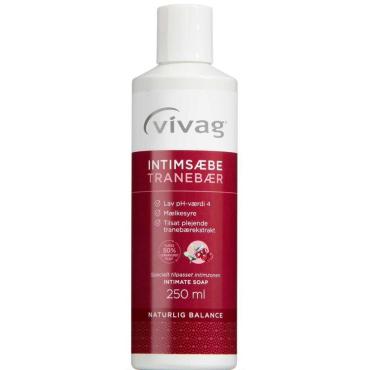 Vivag Intimsæbe Tranebær 250ml