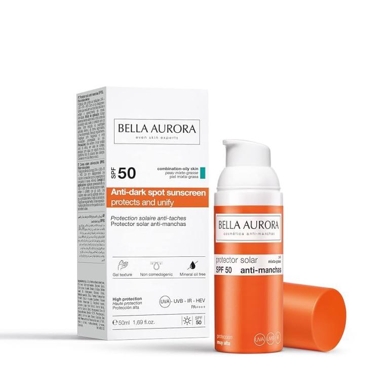 Bella Aurora Facial Sunscreen SPF50+ Combination-Oily skin