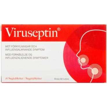 Viruseptin Sugetabletter Honey & Lemon 16.stk
