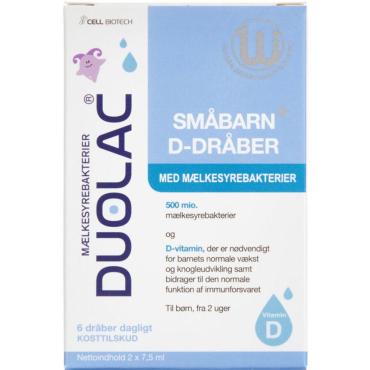 Duolac Småbarn+ D-Dråber 2 x 7,5ml