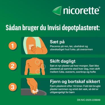 Nicorette Invisi Depotplastre 10mg/16t 14.stk
