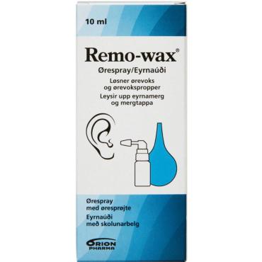 Remo-wax Ørespray med Øresprøjte 10ml