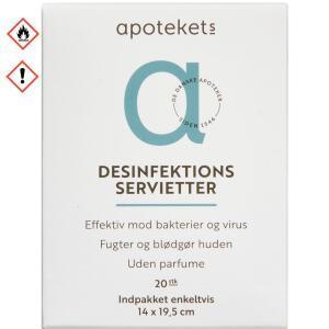 Apotekets Desinfektionsserviet 20 stk.