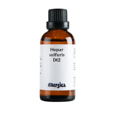 Hepar sulf. D12, dråber - Allergica