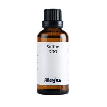 Sulfur D30, dråber - Allergica
