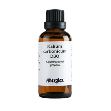 Kalium carb. D30, dråber - Allergica