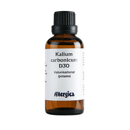Kalium carb. D30, dråber - Allergica