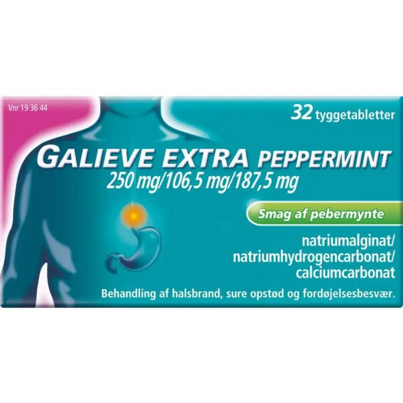 Galieve Extra Peppermint Tyggetabletter 32.stk