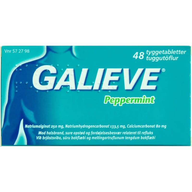 Galieve Peppermint Tyggetabletter 48.stk