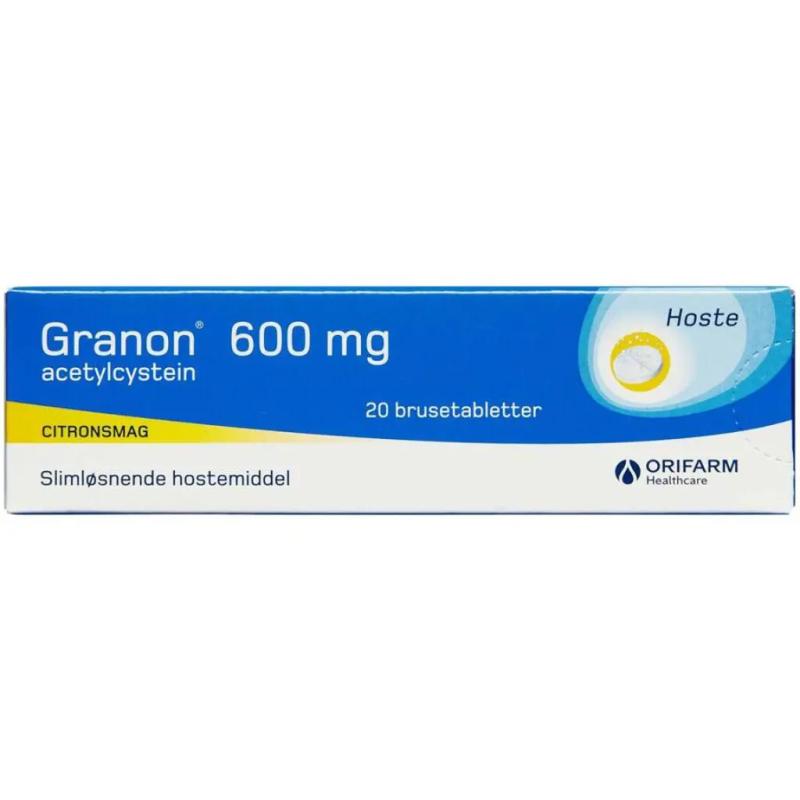 Granon 600mg Brusetabletter 20.stk
