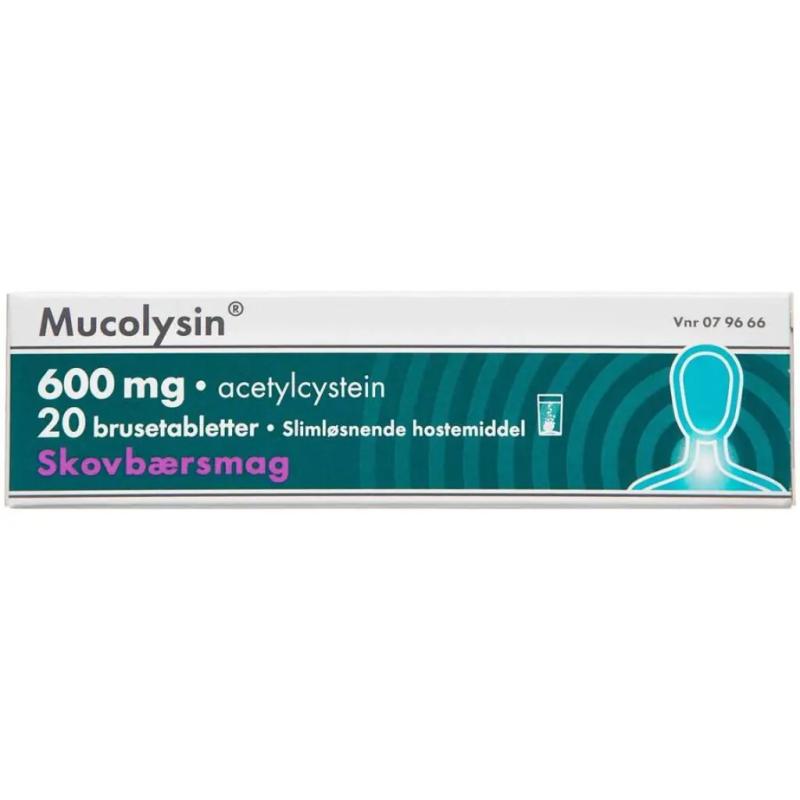 Mucolysin 600g Brusetabletter 20.stk
